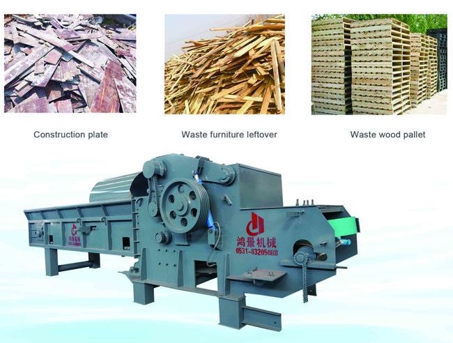 HJ 1250-600 Macchina di frantumazione di legno a tamburo