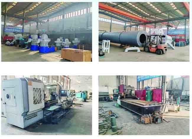 2.2-3kw Biomassa Pellet Production Line Fogli di legno 1-2 tonnellate / h