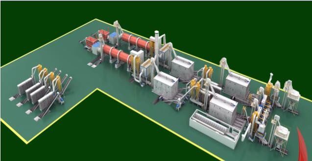 1.1-1.3t/M3 Densità Biomassa Pellet Production Line 2-12mm